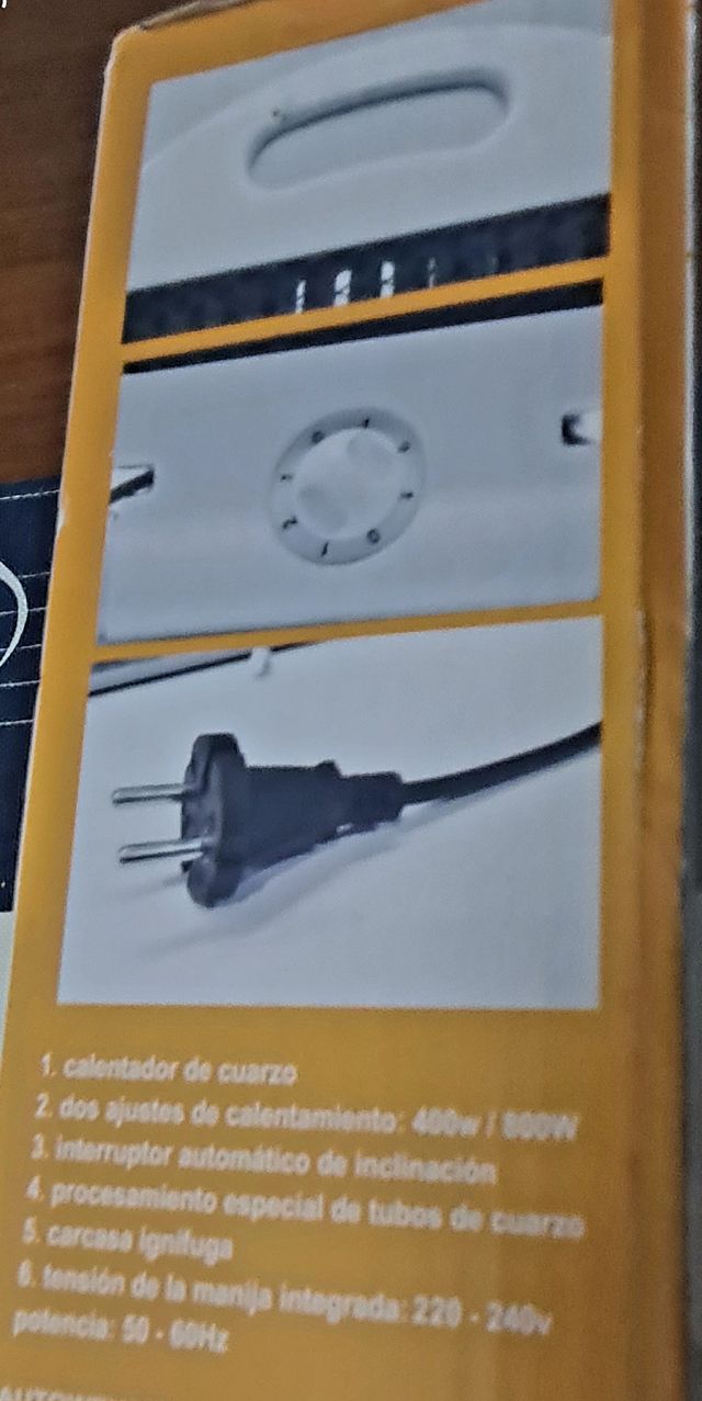 Calefactor Halógeno  400/800W