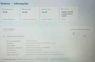 Portátil HP 15-DW0006NS i5 8GB RAM 256GB SSD