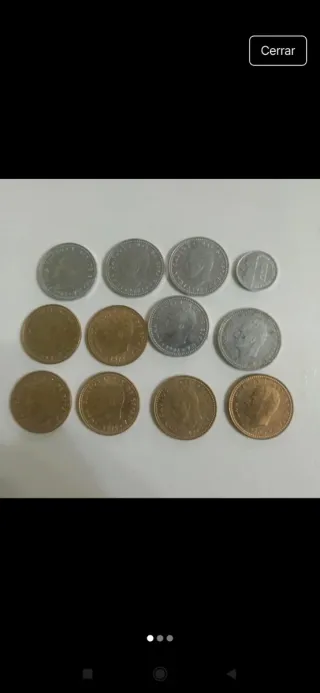 12 Monedas 1 Pta JCI Diferentes Años y estrellas.