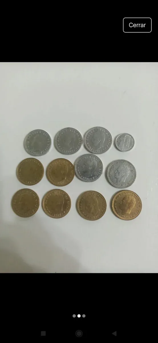 12 Monedas 1 Pta JCI Diferentes Años y estrellas.