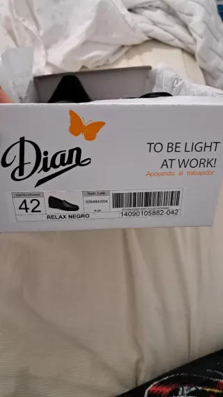 Zapatos Dian Relax Negro Talla 42