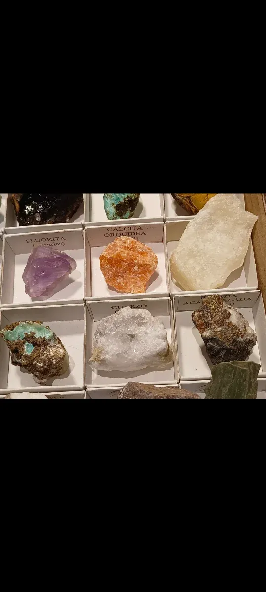 Collezione di 30 Minerali e Rocce