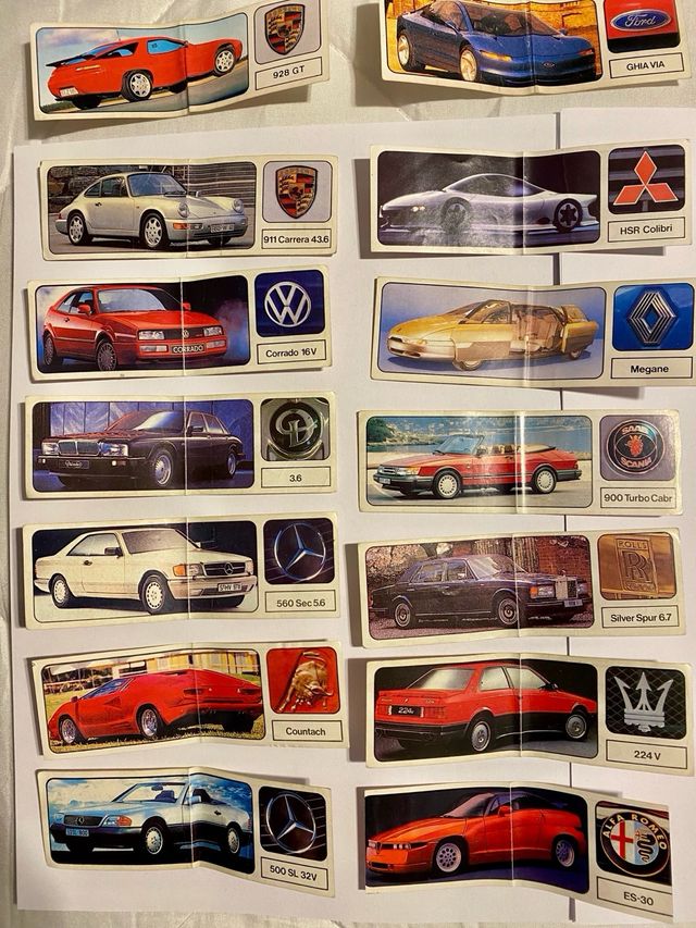 Coleção Cromos Carros da Vallesana