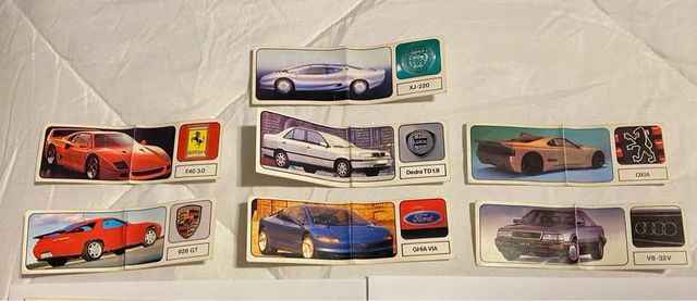 Coleção Cromos Carros da Vallesana