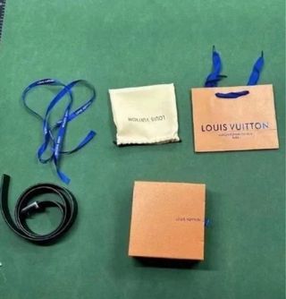 Cintura Louis Vuitton Damier Nero e Oro