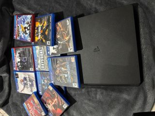 PS4 (PlayStation 4) Negra + 10 Juegos 1Tb
