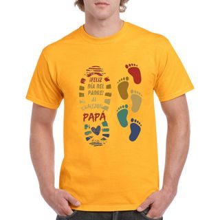 Camiseta unisex HUELLAS DE PAPA Y BEBE