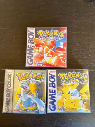 Tre Box Pokémon Game Boy Perfetti