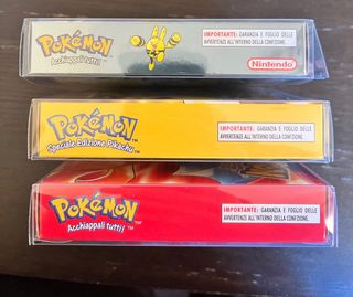 Tre Box Pokémon Game Boy Perfetti