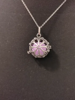 Llamador de ángeles aromaterapia plata