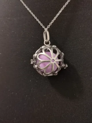 Llamador de ángeles aromaterapia plata