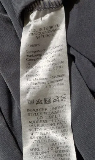 Abito da sera grigio donna