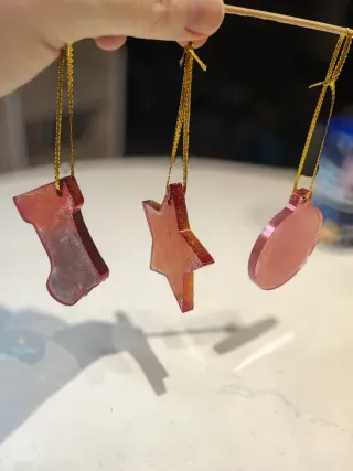 Oggetti Resina Natale Stella Palla Calza