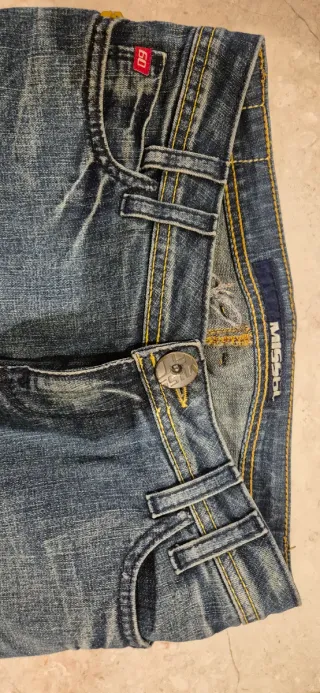 Pantalones tejanos pirata azules