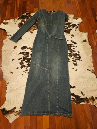 Vestito lungo in denim
