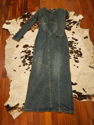 Vestito lungo in denim
