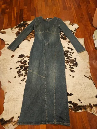 Vestito lungo in denim