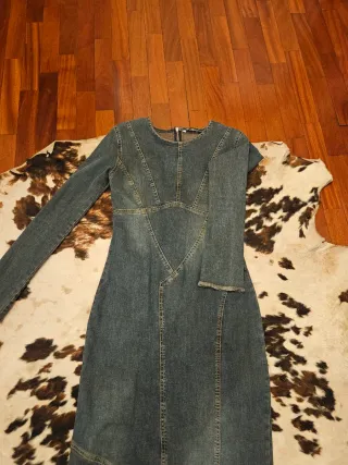 Vestito lungo in denim