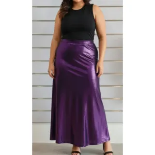 Falda larga fiesta morada
