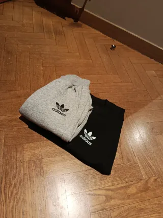 Chándal Adidas Negro y Gris