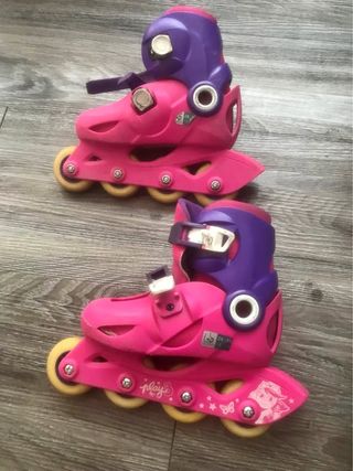 Patin para niña rosa y viola