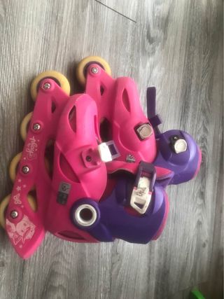 Patin para niña rosa y viola
