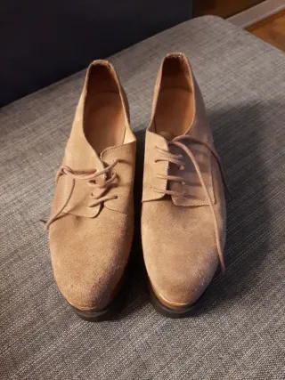 Zapatos de cordones marrones talla 41