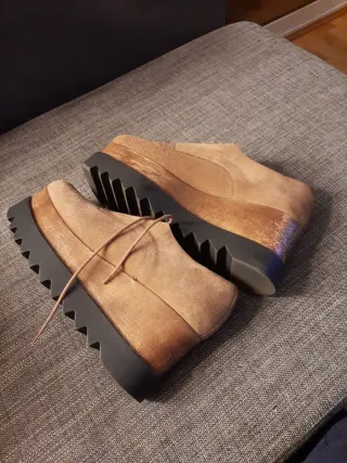 Zapatos de cordones marrones talla 41