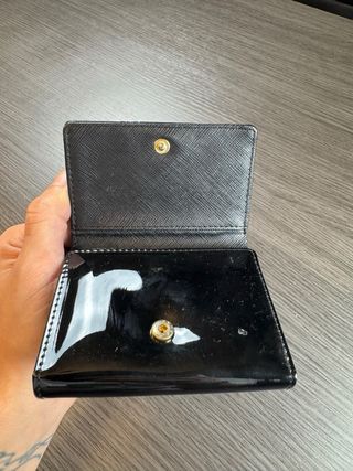 Monedero Tous Negro Charol Oso