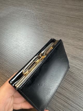 Monedero Tous Negro Charol Oso