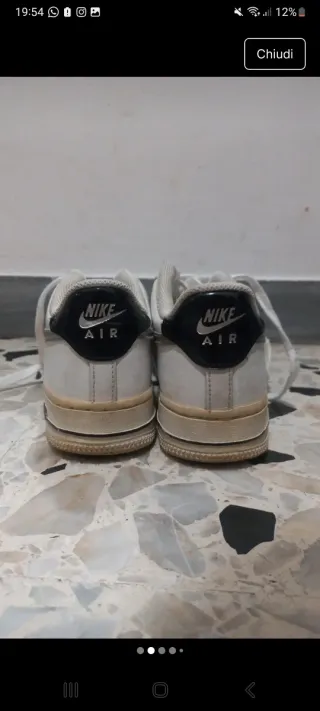 Scarpe Nike Air Force 1 Bianche Argento