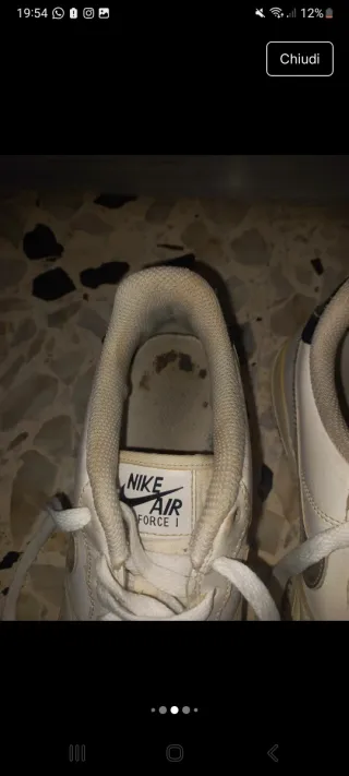 Scarpe Nike Air Force 1 Bianche Argento