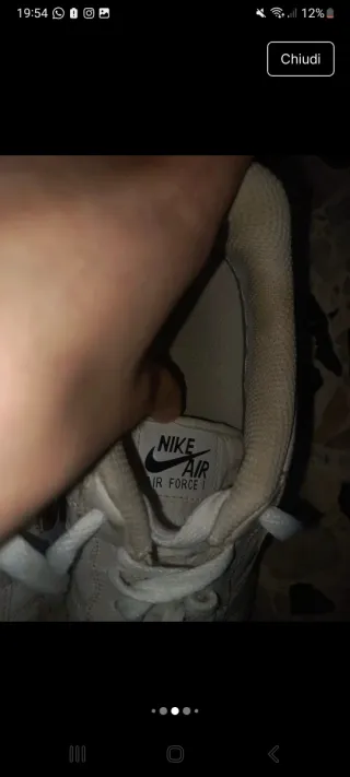 Scarpe Nike Air Force 1 Bianche Argento