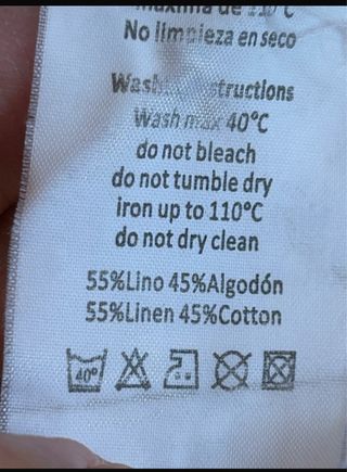 Camisa Scalpers Algodón y Lino Amarilla talla 43