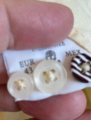 Camisa Scalpers Algodón y Lino Amarilla talla 43