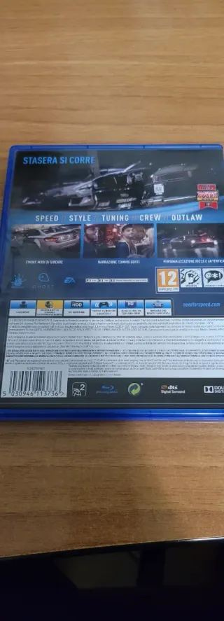 Need For Speed PS4 Versione Europa