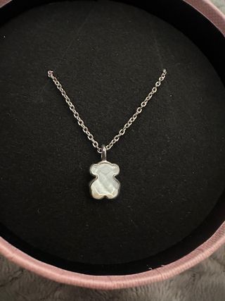 Collar Tous Oso Plata Nácar