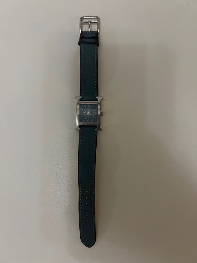 Reloj Hermès Heure H original  Acero Azul