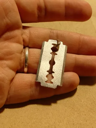 Colgante Plata 925 Cuchilla Afeitar