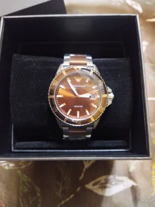 Reloj Emporio Armani Hombre Negro/Gris