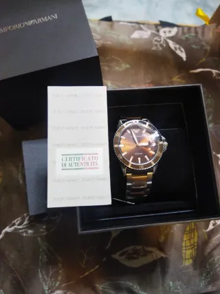 Reloj Emporio Armani Hombre Negro/Gris