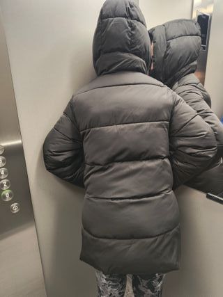 Abrigo acolchado Mango negro