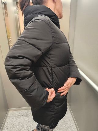 Abrigo acolchado Mango negro