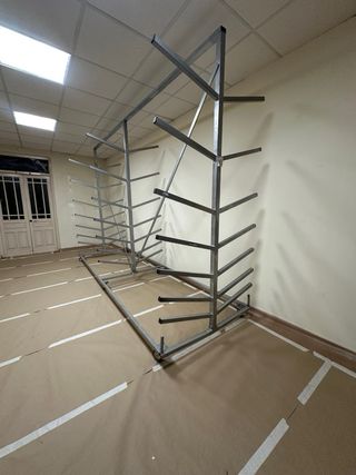 Carrito Rack móvil para tablas de surf canoas