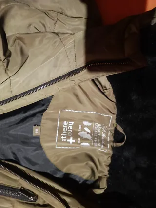 Abrigo plumífero niña 14-15 años verde caza