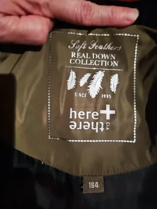 Abrigo plumífero niña 14-15 años verde caza