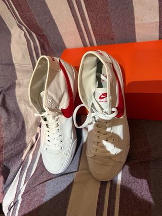 Nike SB Blazer Court Mid Premium Blanco/Rojo