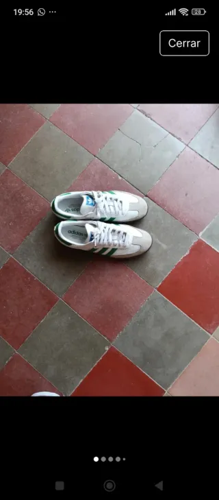 Adidas Gazelle blancas y verdes