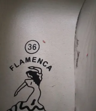 Zapatos Flamenco Rojo Lunares Talla 36