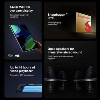 Xiaomi Pad 6 11' 8GB 128GB, RIMARCHIATO con segni minimi, tablet Android, Grigio Gravità